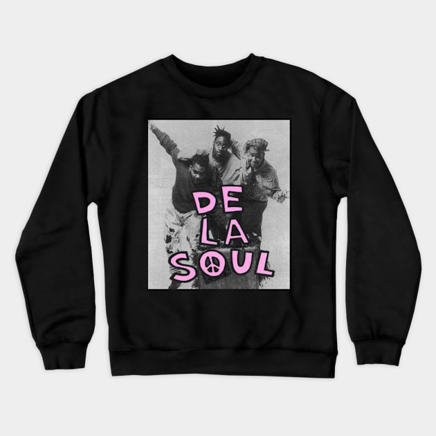 DE LA SOUL MERCH VTG Crewneck Sweatshirt by servizziart